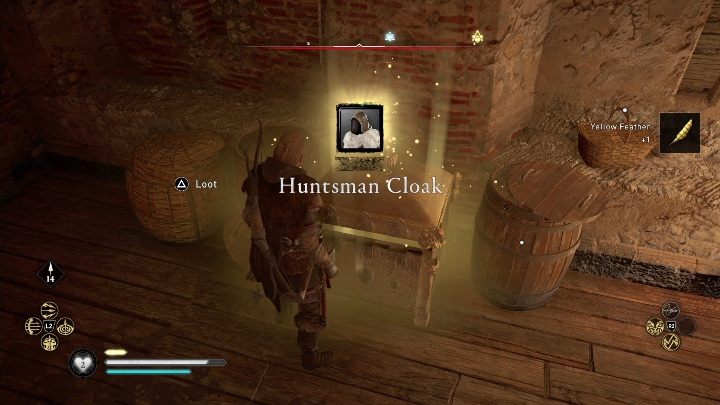 Now simply jump down and take the item - Assassins Creed Valhalla: Gear - Ledecestrescire secrets, locations - Ledecestrescire - Assassins Creed Valhalla Guide