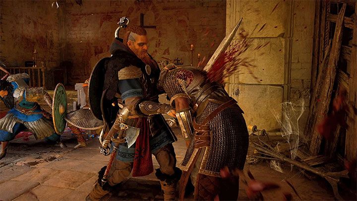 Что касается врагов, их выносливость представлена ​​полосой защиты над их головами - Assassins Creed Valhalla: Combat - оружие, рейды - Основы - Assassins Creed Valhalla Guide