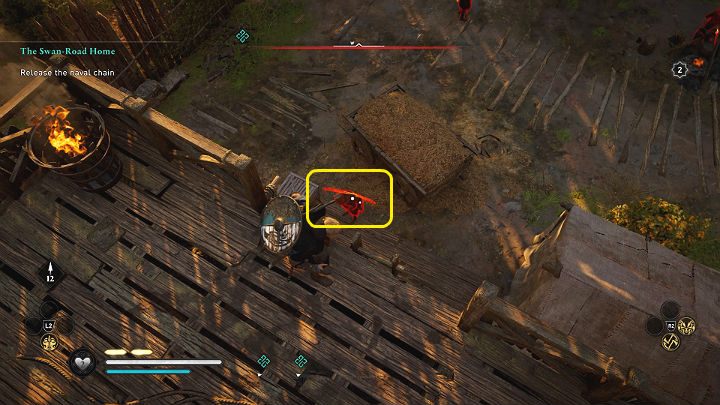 You can eliminate another opponent from above - Assassins Creed Valhalla: The Swan-Road Home walkthrough - Ledecestrescire - Assassins Creed Valhalla Guide