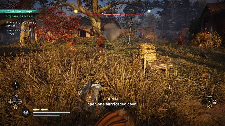 In this area, you will face one elite opponent armed with a spear - Assassins Creed Valhalla: Orphans of the Fens walkthrough - Grantebridgescire - Assassins Creed Valhalla Guide