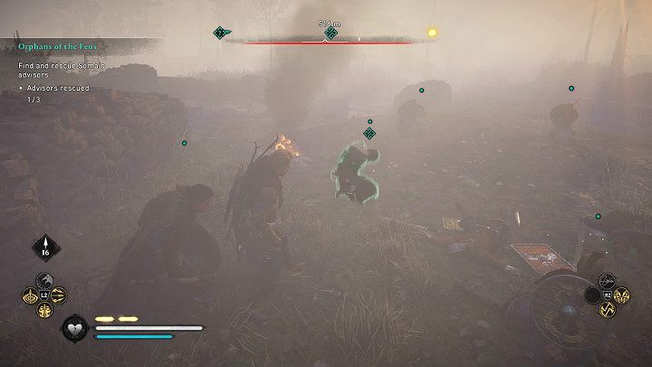 If you release the man during a fight, he will help you finish off the enemy soldiers - Assassins Creed Valhalla: Orphans of the Fens walkthrough - Grantebridgescire - Assassins Creed Valhalla Guide
