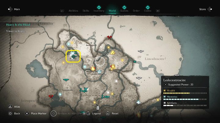 During the ceremony Leofrith, a faithful knight of the dethroned King Burgred, arrives in the port of Repton - Assassins Creed Valhalla: Heavy is the Head walkthrough - Ledecestrescire - Assassins Creed Valhalla Guide