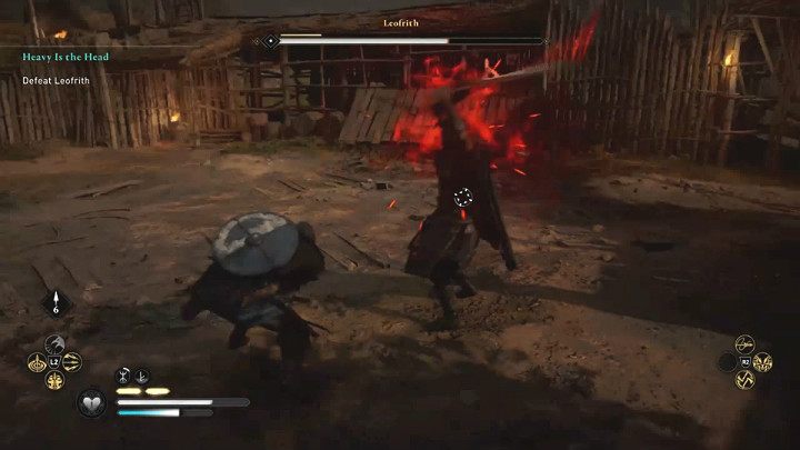 However, beware of a stronger attack, which is indicated by a red flash - Assassins Creed Valhalla: Heavy is the Head walkthrough - Ledecestrescire - Assassins Creed Valhalla Guide
