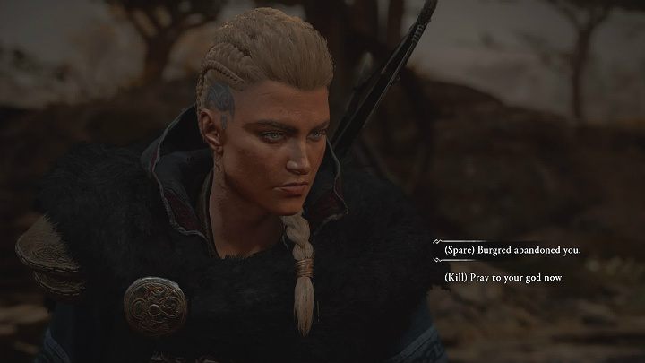 After the fight you will have to make an important decision about what will happen to the defeated Leofrith - Assassins Creed Valhalla: Heavy is the Head walkthrough - Ledecestrescire - Assassins Creed Valhalla Guide