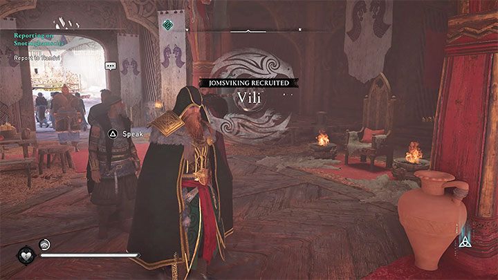 It is worth noting that if at the end of the Snotinghamscire storyline you chose Trygve for the next yarl, Vili will be able to move to Ravensthorpe and join the Raven Clan as one of the Jomsvikings - Assassins Creed Valhalla: Vili - romance - Romances - Assassins Creed Valhalla Guide