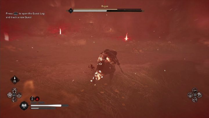 In the second stage, Regan will set fire to everything that burns and will constantly attack you - Assassins Creed Valhalla: Daughter of Lerion - East Anglia secrets, locations - East Anglia - Assassins Creed Valhalla Guide