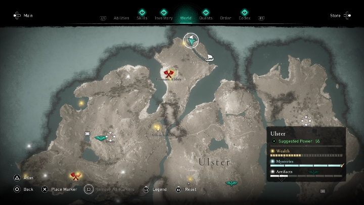 1 - AC Valhalla Wrath of the Druids: Flaying Paper - Ulster, secrets, locations - Ulster - Assassins Creed Valhalla Guide