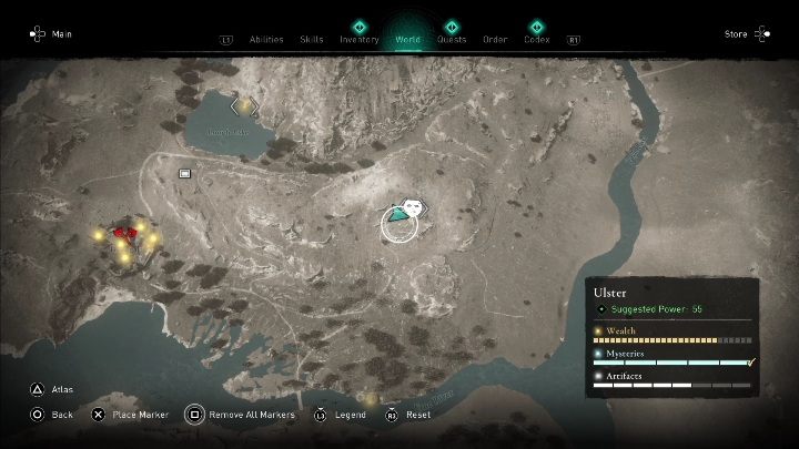 You will find the mask in the southwestern part of the region - AC Valhalla Wrath of the Druids: Ui Neill Artifact - Ulster, secrets, locations - Ulster - Assassins Creed Valhalla Guide