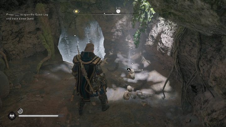 To get to the mask, you must destroy the passage - AC Valhalla Wrath of the Druids: Ui Neill Artifact - Ulster, secrets, locations - Ulster - Assassins Creed Valhalla Guide