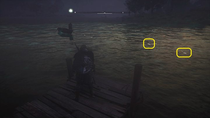 Go to a nearby pier and locate the fish using Odin's Sight - Assassins Creed Valhalla: Ledecestresscire Sauce walkthrough - Ledecestrescire - Assassins Creed Valhalla Guide