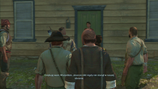 The mission will end after you defeat the woman's husband - Ellen - Homestead - Assassins Creed III - Game Guide and Walkthrough
