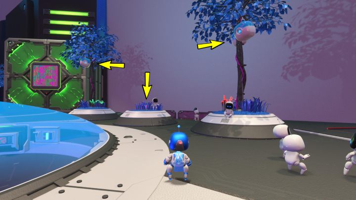Bevor Sie die verfügbaren Bereiche erkunden, durchsuchen Sie sorgfältig den CPU Plaza – Astros Playroom: CPU Plaza – Leitfaden, Walkthrough-Beschreibung – Walkthrough – Astros Playroom Guide