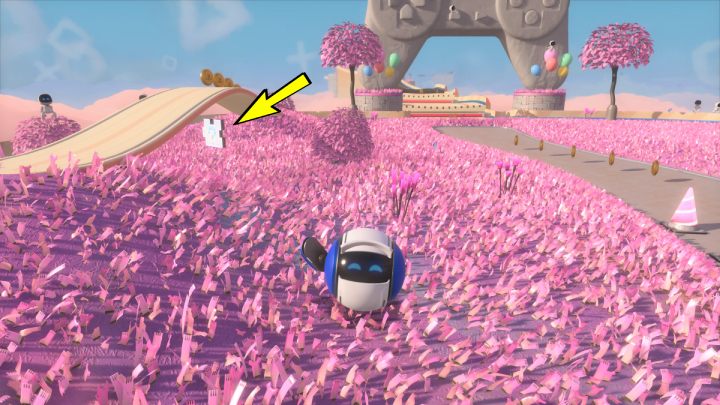 You'll end up in a rose meadow - Astros Playroom: Fastlane Fields - guide, walkthrough description - Memory Meadow - Astros Playroom Guide