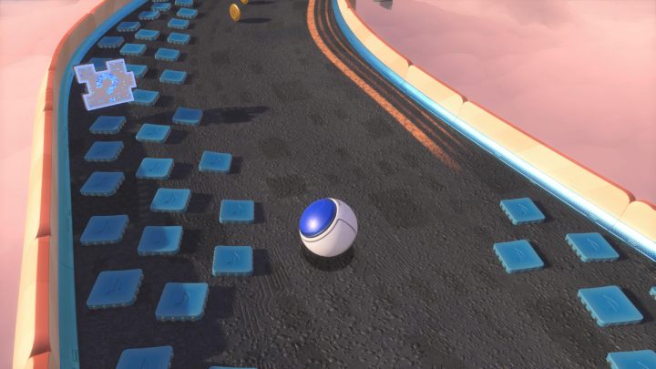 Follow the path to the stairs by collecting the coins lying there - Astros Playroom: Fastlane Fields - guide, walkthrough description - Memory Meadow - Astros Playroom Guide