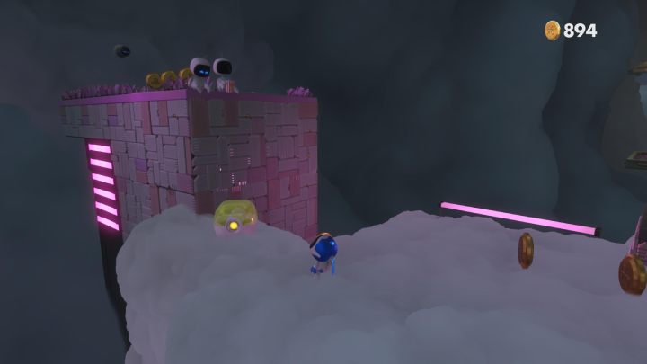 Defeat two opponents and pull the cables - Astros Playroom: Electrocloud - walkthrough - Memory Meadow - Astros Playroom Guide