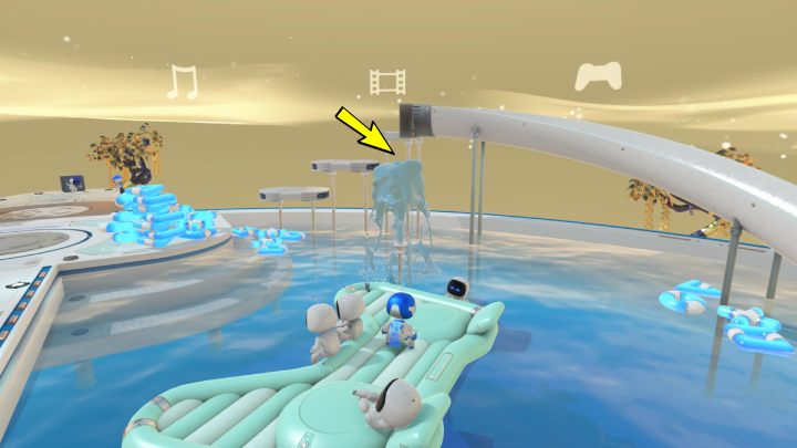 You can get another trophy on the hotel roof - Astros Playroom: Hotel Hopalot - walkthrough - Cooling Springs - Astros Playroom Guide