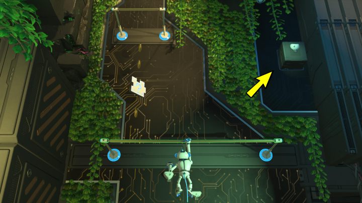 Climb the bars to the top and grab the 3 - Astros Playroom: Teraflop Treetops - walkthrough - GPU Jungle - Astros Playroom Guide