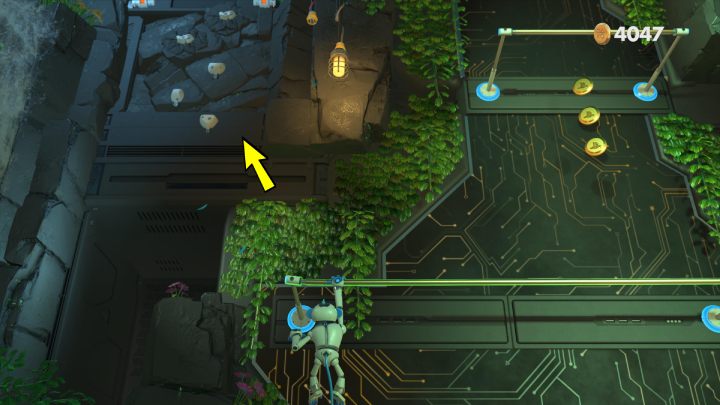 Bewegen Sie den Stick nach links und nehmen Sie die 2 – Astros Playroom: Teraflop Treetops – Komplettlösung – GPU Jungle – Astros Playroom Guide