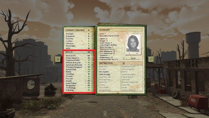 Martial Arts - Skills and character creation in ATOM RPG - Character creation - ATOM RPG Guide