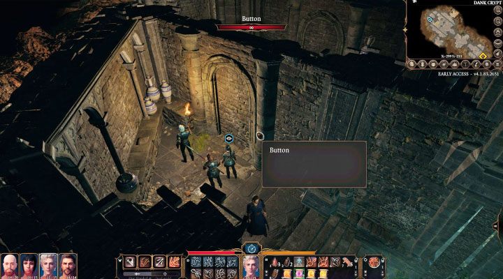 In the main chamber, you can examine the corpses of the scribes (you will find Heavy Key) - Baldurs Gate 3: Overgrown Ruins / Roadside Cliffs map - World Atlas - Baldurs Gate 3 Guide, Walkthrough