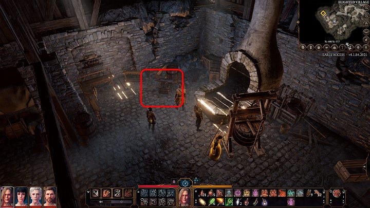 Enter the hut on the right side of the checkpoint (opposite the apothecary's house) - Baldurs Gate 3: Vision of the Absolute - how to make? Crafting - Crafting - Baldurs Gate 3 Guide, Walkthrough