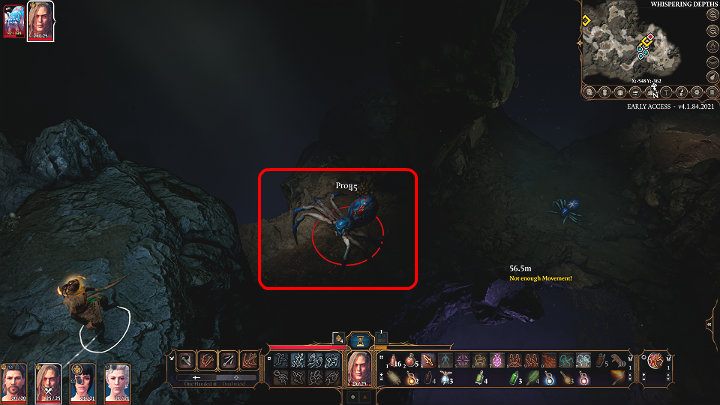 The web is susceptible to fire so it will burn quickly and the opponent will fall to the bottom of the cave, get Proneb status, and receive a large amount of damage from the fall - Baldurs Gate 3: Phase Spider Matriarch - how to defeat? - Bosses and difficult fights - Baldurs Gate 3 Guide, Walkthrough