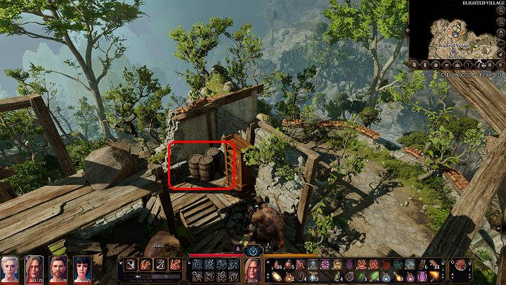 There are many objects in the room, such as barrels or chairs - Baldurs Gate 3: Lump The Enlightened - how to beat? - Bosses and difficult fights - Baldurs Gate 3 Guide, Walkthrough