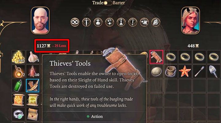 If a trade option is chosen, all transactions will require the use of gold - Baldurs Gate 3: Merchants guide & tips - Basics - Baldurs Gate 3 Guide, Walkthrough