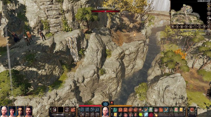 To the right of the main entrance to the Goblin Camp (Point 2 on the map) you will find two interactive climbing areas - Baldurs Gate 3: Goblins Camp - how to get in? - Exploration - Baldurs Gate 3 Guide, Walkthrough