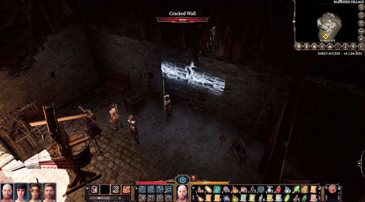 The second method involves examining the basement of a building in the central part of the village (the blue 8 on the map) - Baldurs Gate 3: Blighted Village - map - World Atlas - Baldurs Gate 3 Guide, Walkthrough