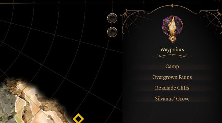 The second method is to select the camp from the list of fast travel destinations - Baldurs Gate 3: Camp guide - Team - Baldurs Gate 3 Guide, Walkthrough