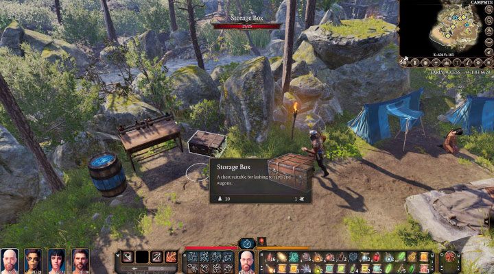 You can put unnecessary items in the chest - Baldurs Gate 3: Camp guide - Team - Baldurs Gate 3 Guide, Walkthrough