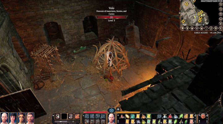 Volo is imprisoned in the Shattered Sanctum, in one of the eastern rooms - Baldurs Gate 3: Camp guide - Team - Baldurs Gate 3 Guide, Walkthrough