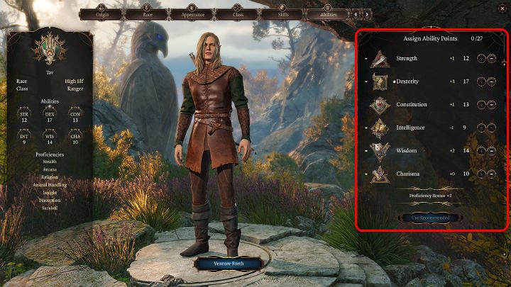 The character development in Baldur's Gate 3 is based on 6 basic attributes - Baldurs Gate 3: Character creation - class, race, abilities - Basics - Baldurs Gate 3 Guide, Walkthrough