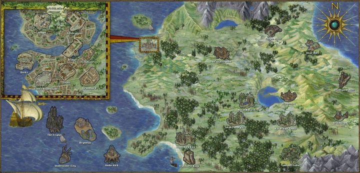 Land of merchants and traders, bordered to the north by the Sword Coast, to the south by Tethyr, to the west by Sea of Swords and to the east by the Shinning Plains - Baldurs Gate 3: Game World | Universe Guide - General information - Baldurs Gate 3 Guide