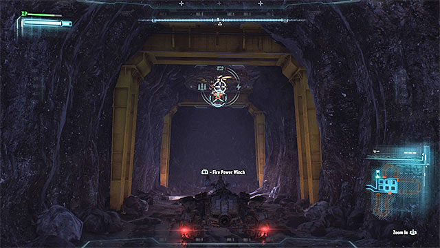 Pull out part of the ceiling and escape before the Batmobile will get crushed - Arkham Knight - third encounter (escaping the drilling machine) | Boss fights - Boss fights - Batman: Arkham Knight Game Guide & Walkthrough