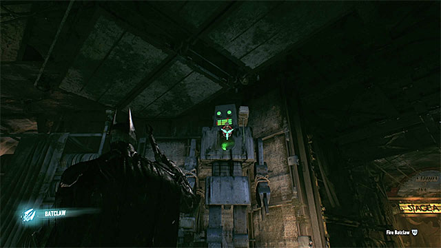 The place of using the claw - Riddler trophies in the Panessa Studios (1-10) | Collectibles - Pannesa Film Studios - Collectibles - Pannesa Film Studios - Batman: Arkham Knight Game Guide & Walkthrough