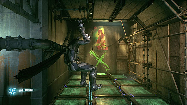 While using the line launcher try to find the opportunities to change the way you move - Riddler trophies in the Panessa Studios (1-10) | Collectibles - Pannesa Film Studios - Collectibles - Pannesa Film Studios - Batman: Arkham Knight Game Guide & Walkthrough