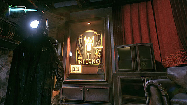 Take a photo of the glazed cabinet - Riddles in the Panessa Studios | Collectibles - Pannesa Film Studios - Collectibles - Pannesa Film Studios - Batman: Arkham Knight Game Guide & Walkthrough