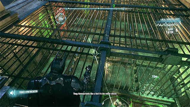 Send the robot for the trophy after hacking the defense turret - Riddler trophies on Founders Island (17-33) | Collectibles - Founders Island - Collectibles - Founders Island - Batman: Arkham Knight Game Guide & Walkthrough