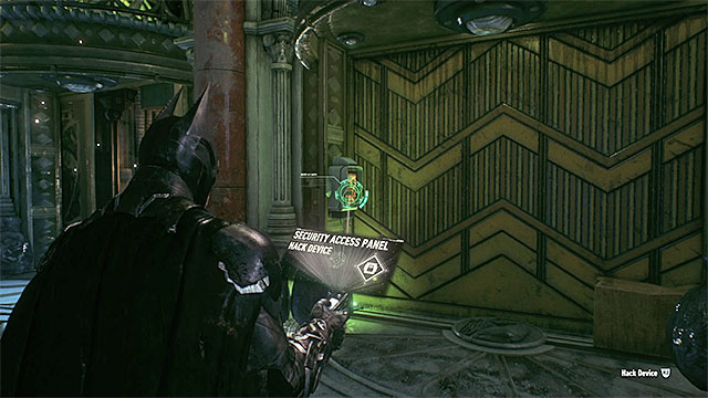 You need to use the remote hacking device twice - Riddler trophies in the Arkham Knight HQ (11-21) | Collectibles - Arkham Knight HQ - Collectibles - Arkham Knight HQ - Batman: Arkham Knight Game Guide & Walkthrough