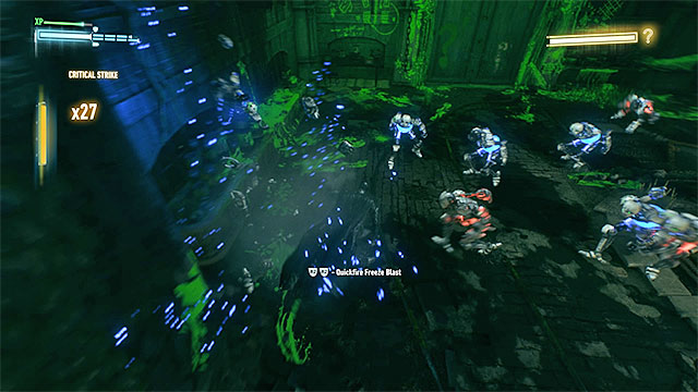 Attack the blue robots - The Riddler - proper boss battle - Riddles and challenges - Batman: Arkham Knight Game Guide & Walkthrough