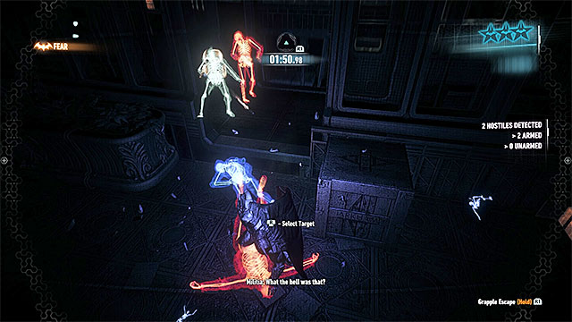 Availability: This challenge becomes available after you use fear takedowns on the opponents (is a single take) - Challenges - Predator | Collectibles - Arkham Knight HQ - Collectibles - Arkham Knight HQ - Batman: Arkham Knight Game Guide & Walkthrough