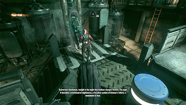 The best strategy is to sneak up to the enemies from behind and eliminate them silently. - Stop Scarecrow from blowing up ACE Chemicals | Main story - Main story - Batman: Arkham Knight Game Guide & Walkthrough