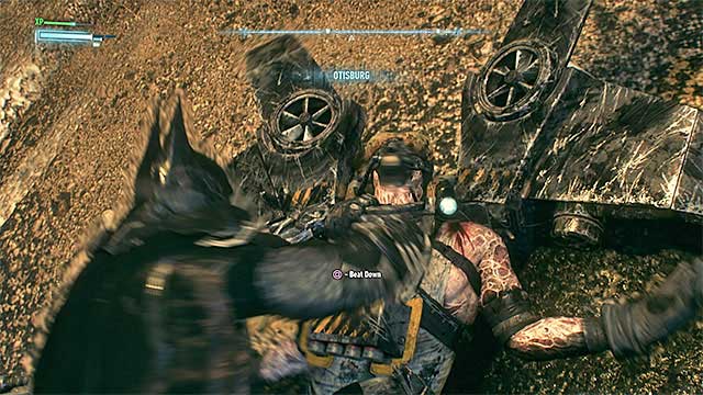 Beat up the Firefly after you catch him in mid-air - Firefly | Boss fights - Boss fights - Batman: Arkham Knight Game Guide & Walkthrough