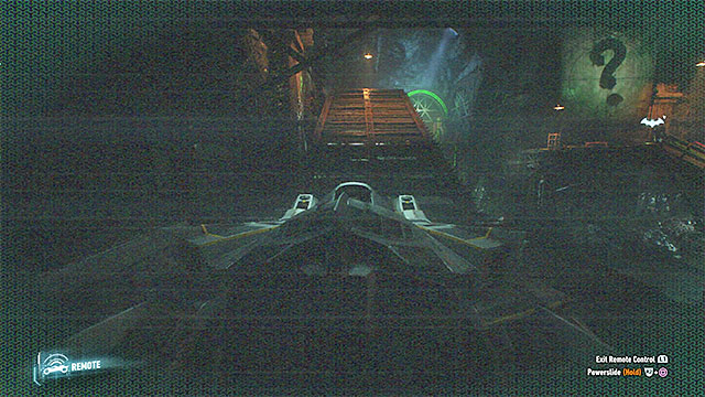Drive onto the ramp and take a long jump - Second Riddler trial - Riddles and challenges - Batman: Arkham Knight Game Guide & Walkthrough