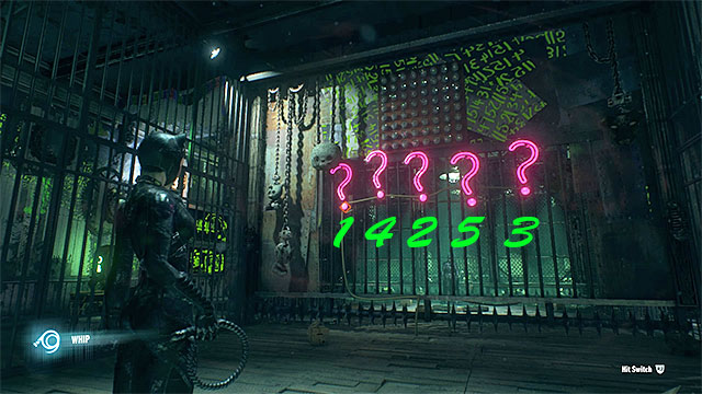 Talk to Catwoman and head towards the green door - Third Riddler trial - Riddles and challenges - Batman: Arkham Knight Game Guide & Walkthrough