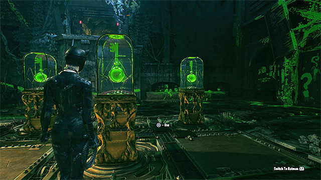 After you complete all three time trials, stop the batmobile by the interactive pressure plate and walk onto it, as Batman - Ninth Riddler trial - Riddles and challenges - Batman: Arkham Knight Game Guide & Walkthrough