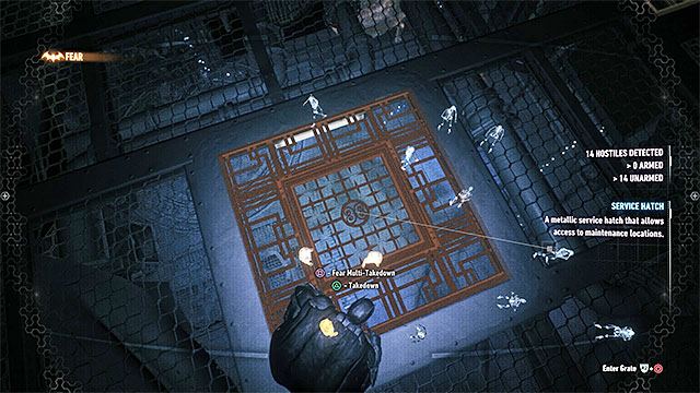Use fear takedowns and start fighting - Gunrunner | Side missions (Most Wanted) - Side missions (Most Wanted) - Batman: Arkham Knight Game Guide & Walkthrough