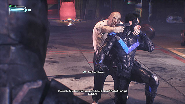 You can defeat Penguin with team takedown - Gunrunner | Side missions (Most Wanted) - Side missions (Most Wanted) - Batman: Arkham Knight Game Guide & Walkthrough